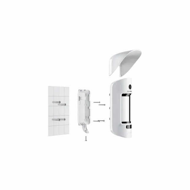 Датчик руху вуличний з фотофіксацією Ajax MotionCam Outdoor, Jeweler, бездротовий, білий (26074.84.WH1)