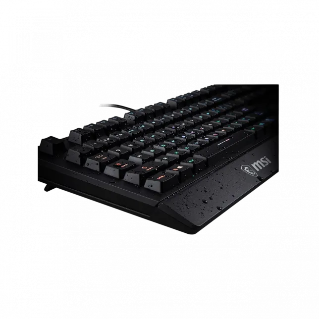 Клавіатура мембранна MSI Vigor GK20 UA 104key, USB-A, EN/UKR/RU, ColorLED, чорний