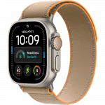 Apple Watch Ultra 4 GPS + LTE 49mm Natural Titanium Case with Sand Trail Loop - S/M (MJAJ4)