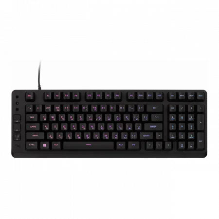 Клавіатура мембранна HyperX Alloy Origins EVE 1800 99key, Red, USB-A, EN/UA, RGB, чорний