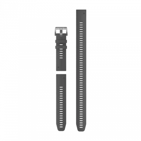  Ремінець QuickFit 22 мм, Slate Grey сірий силіконовий (комплект з трьох частин)