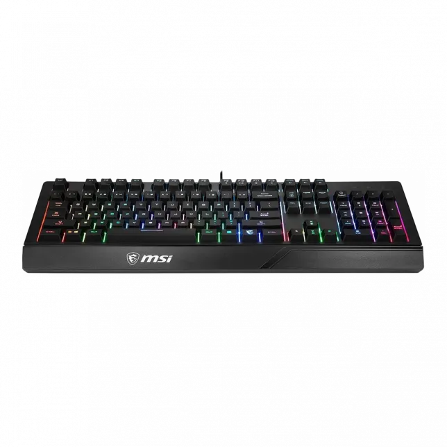 Клавіатура мембранна MSI Vigor GK20 UA 104key, USB-A, EN/UKR/RU, ColorLED, чорний