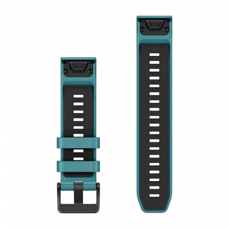 Ремінець QuickFit 22 мм, Turquoise бірюзовий силіконовий (комплект з трьох частин)