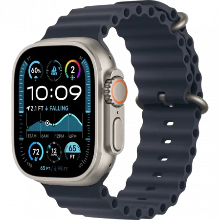 б/у Apple Watch Ultra 2 GPS + LTE 49mm Titanium Case with Navy Ocean Band