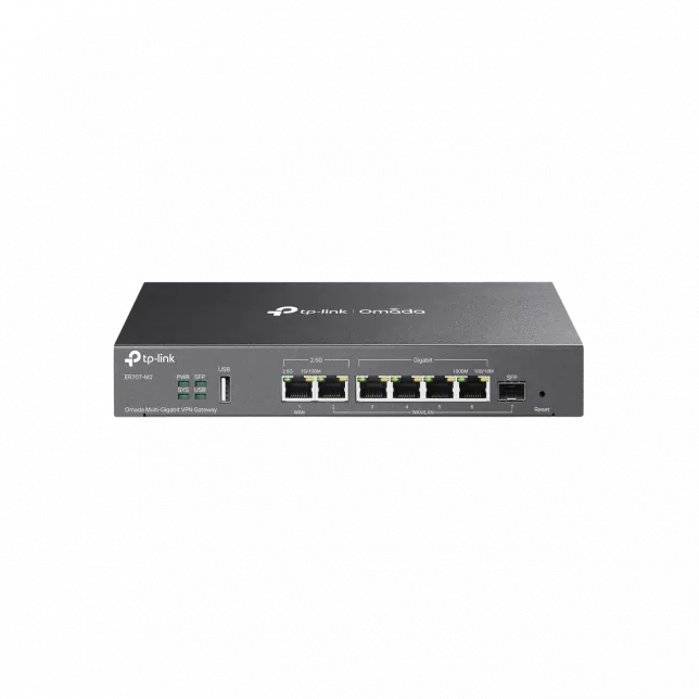 Мультисервісний Маршрутизатор TP-LINK ER707-M2, 1x2.5GE LAN, 1x2.5GE WAN/LAN, 4xGE LAN, 1xSFP WAN/LAN 1xUSB