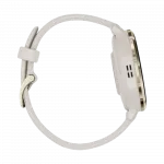 Смарт-годинник Garmin Venu 3S Soft Gold Stainless Steel Bezel з Ivory білим корпусом та силіконовим ремінцем
