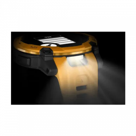 Смарт-годинник Garmin Instinct 3 50 мм, Solar Sunburst помаранчевий з Sunburst/Grey помаранчевим/сірим силіконовим ремінцем