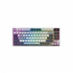 Клавіатура механічна MSI FORGE GK600 TKL W SKY UA 104key, mechanical Linear, USB-A, Wireless, Bluetooth, EN/UKR/RU, RGB, білий