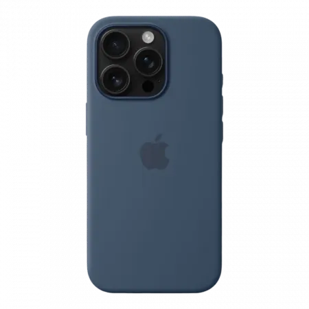 Чохол Apple Silicone Case with Magsafe для iPhone 16 Pro (Denim)