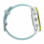 Смарт-годинник Garmin Forerunner 570 47мм Amp Yellow Aluminum з Translucent Whitestone/Turquoise блакитним силіконовим ремінцем