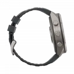 Смарт-годинник Garmin Fenix 9 Pro - inReach, 51мм Titanium з Graphite/Black темно-сірим/чорним силіконовим ремінцем