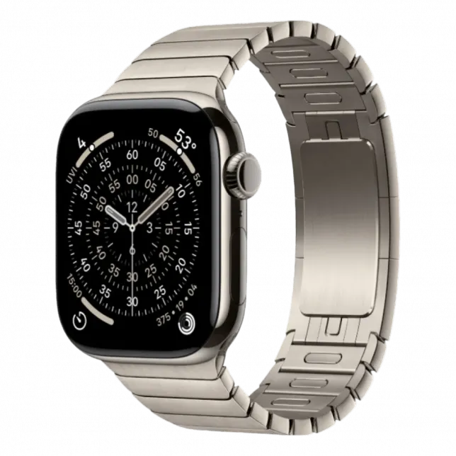 Apple Watch Series 11 GPS, 42mm Natural Titanium Case with Natural Link Bracelet