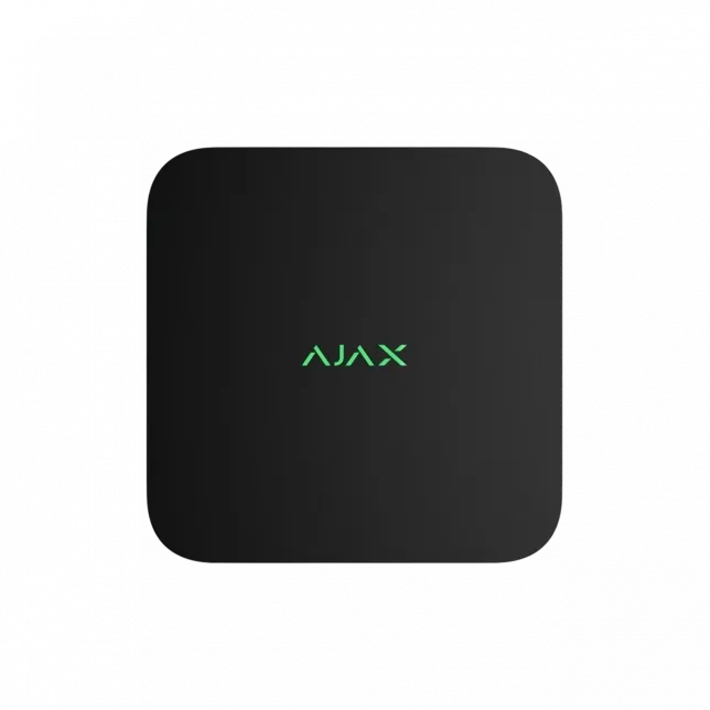 Мережевий відеореєстратор Ajax NVR DC black, 8 каналів, 12V, чорний