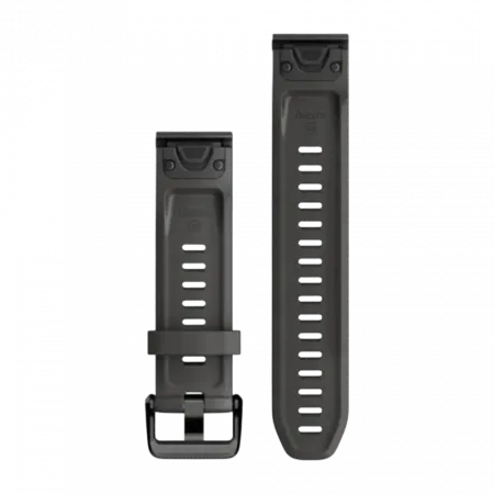 Ремінець QuickFit 20 мм, Graphite темно-сірий силіконовий