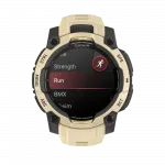 Смарт-годинник Garmin Instinct 3 45 мм, AMOLED Citrine бежевий з Citrine бежевим силіконовим ремінцем