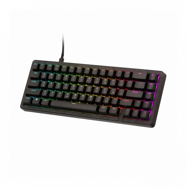 Клавіатура механічна HyperX Alloy Origins 2 65key, Red, USB-A, Hot-Swap, EN/UA, RGB, чорний