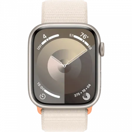 б/у Apple Watch Series 9 GPS 45mm Starlight Aluminum Case with Starlight Sport Loop