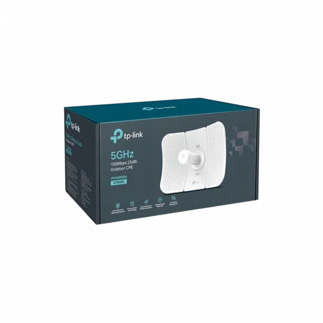 Точка доступу TP-LINK CPE605 N150 5ГГц 1xFE LAN, 23 дБі зовн. passive PoE
