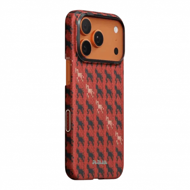 Чохол Pitaka Edge Ultra-Slim Happiness Rides для iPhone 17 Pro Max Maroon
