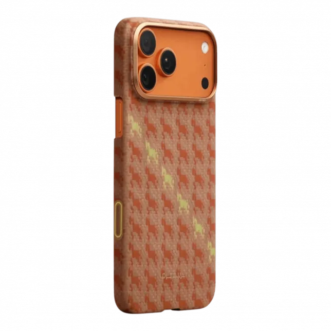Чохол Pitaka Ultra-Slim Happiness Rides PitaTap для iPhone 17 Pro Max Amber