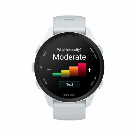 Смарт-годинник Garmin Forerunner 70 Whitestone з білим силіконовим ремінцем
