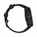 Смарт-годинник Garmin Descent Mk3i 51 мм Carbon Grey DLC Titanium з чорним силіконовим ремінцем