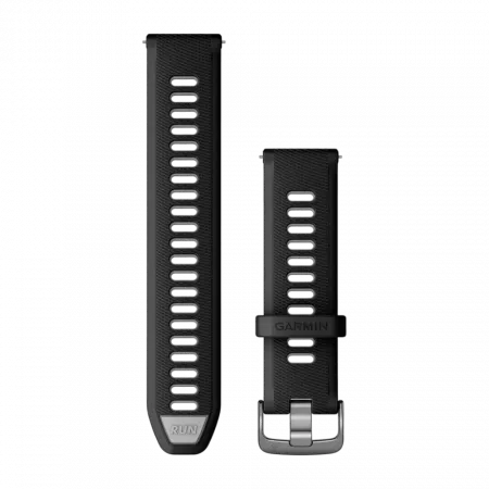 Ремінець Quick Release 22 мм, Black/Powder Grey чорний, Slate застібка, силіконовий