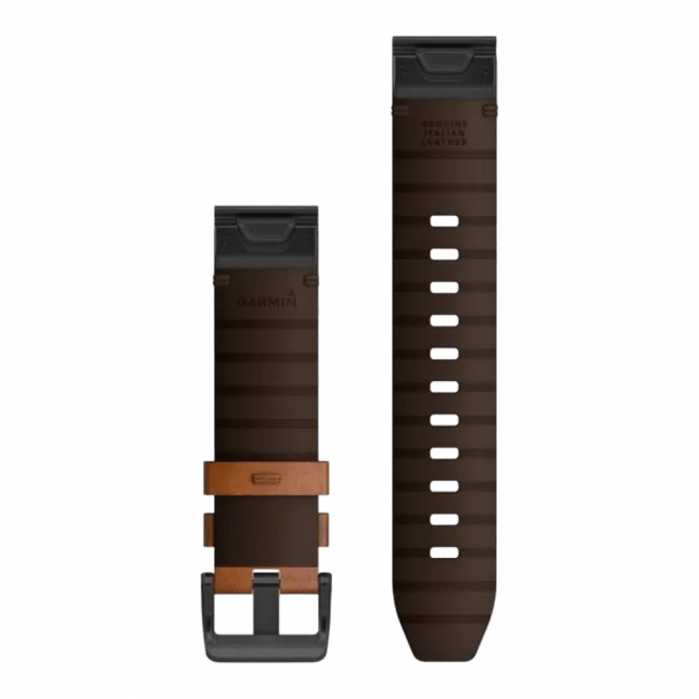 Ремінець QuickFit 22 мм, Chestnut коричневий шкіряний