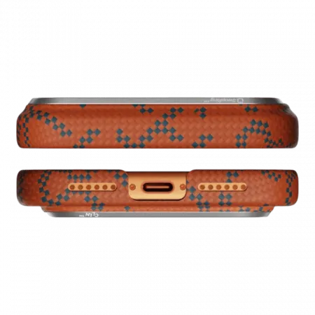 Чохол Pitaka Edge для iPhone 17 Pro Max Monogram Blue/Orange