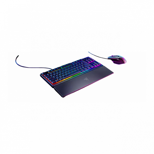 Клавіатура механічна Razer Ornata V3 TKL 84key, Mecha-Membrane Switch, USB-A, EN/UK, RGB, чорний
