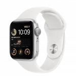 б/у Apple Watch SE 2 GPS 44mm Silver Aluminum Case with White Sport Band