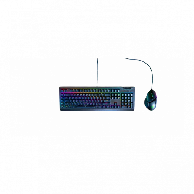 Клавіатура механічна Razer BlackWidow V4 X 110key, Green Switch, USB-A, EN/RU, RGB, чорний