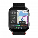 Смарт-годинник Garmin Venu X1 Black з титановим Slate корпусом та чорним нейлоновим ремінцем ComfortFit