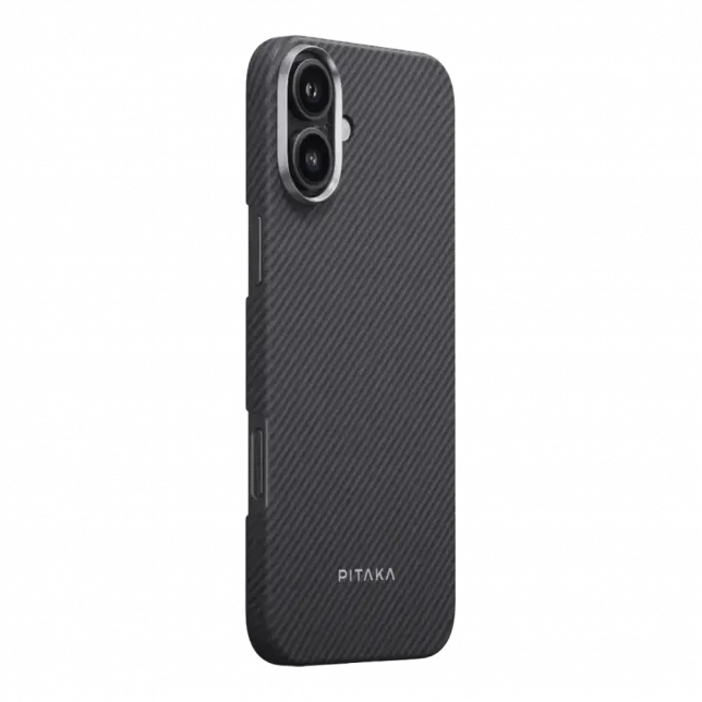 Чохол Pitaka Ultra-Slim Case Twill 600D for iPhone 16 Black/Grey