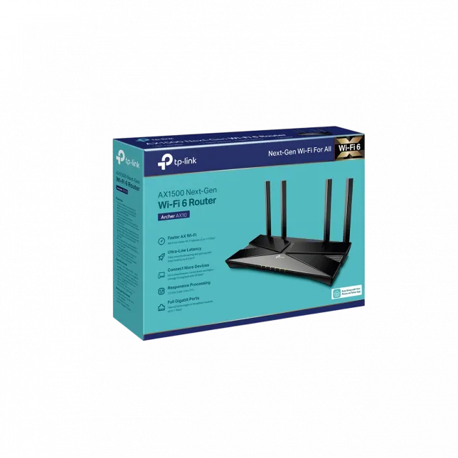 Маршрутизатор TP-LINK ARCHER AX1500 AX1500, 4xGE LAN, 1xGE WAN, MESH