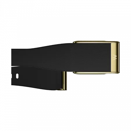 Ремінець Whoop LeatherLuxe Tapered Band для Whoop MG Band Black with Gold (S/M)
