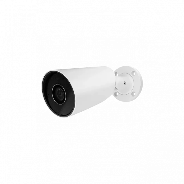 IP-Камера дротова Ajax BulletCam, 8мп, 2.8мм, Poe, True WDR, IP 65, ІЧ 35м, аудіо, кут огляду 100° до 110°, вулична, біла