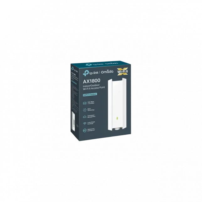 Точка доступу TP-LINK EAP610 OUTDOOR AX1800, 1xGE LAN, PoE, Passive PoE