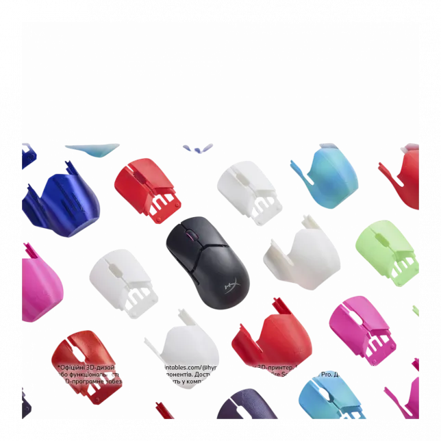 Миша HyperX Pulsefire SAGA PRO, RGB, USB-A/WL/BT, чорний