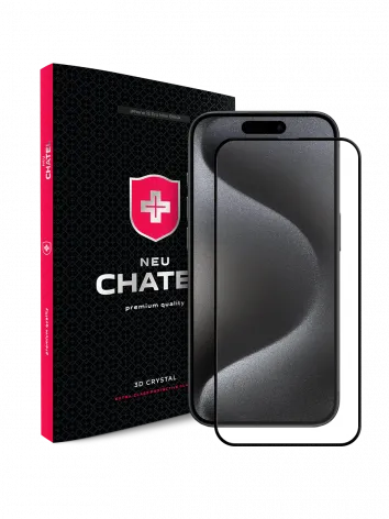 Захисне скло NEU Chatel Corning Gorilla Glass with Mesh для iPhone 15 Pro Max