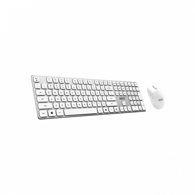 Комплект клавіатура та миша MSI FORGE K210 W COMBO WHITE UA, Wireless