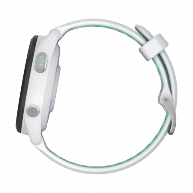 Смарт-годинник Garmin Forerunner 265S з Whitestone корпусом та Whitestone/Neo Tropic білим силіконовим ремінцем