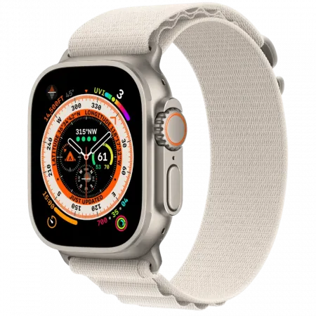 б/у Apple Watch Ultra GPS + LTE 49mm Titanium Case with Starlight Alpine Loop Small
