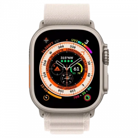 б/у Apple Watch Ultra GPS + LTE 49mm Titanium Case with Starlight Alpine Loop Large