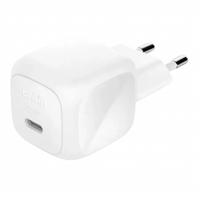 Зарядний пристрій Belkin 45W USB-C PD PPS White