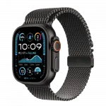 Apple Watch Ultra 2 49mm GPS + LTE Black Titanium Case with Black Titanium Milanese Loop Medium