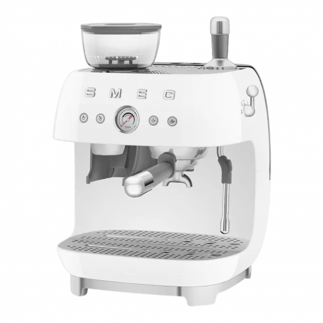 Кавомашина еспресо з кавомолкою Smeg (White)