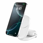 Зарядний пристрій бездротовий Belkin UltraCharge 2в1 Foldable Magnetic Charging 25W, White