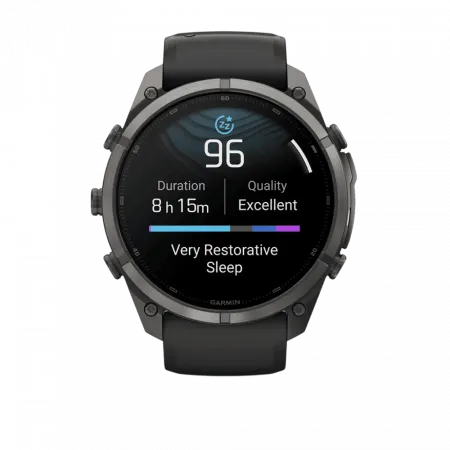 Смарт-годинник Garmin Fenix 9 Pro 51мм, Carbon Gray DLC Titanium з Black/Pebble Grey чорним/темно-сірим силіконовим ремінцем