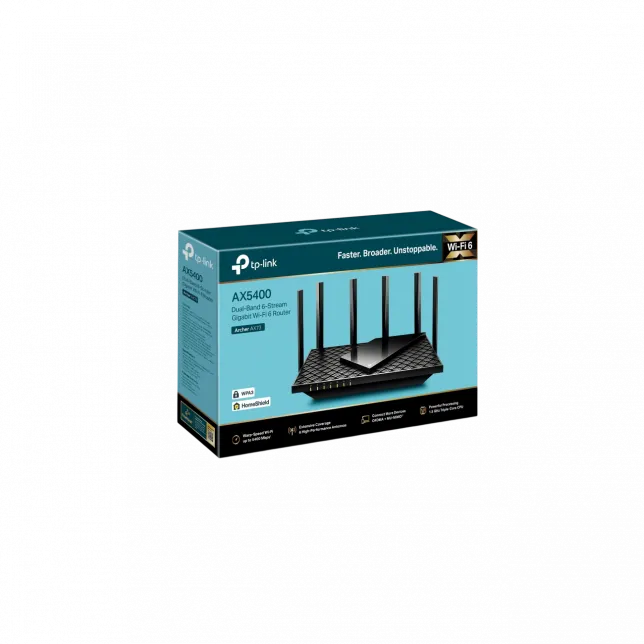 Маршрутизатор TP-LINK ARCHER AX72 AX5400, 4xGE LAN, 1xGE WAN, 1xUSB 3.0 , MESH